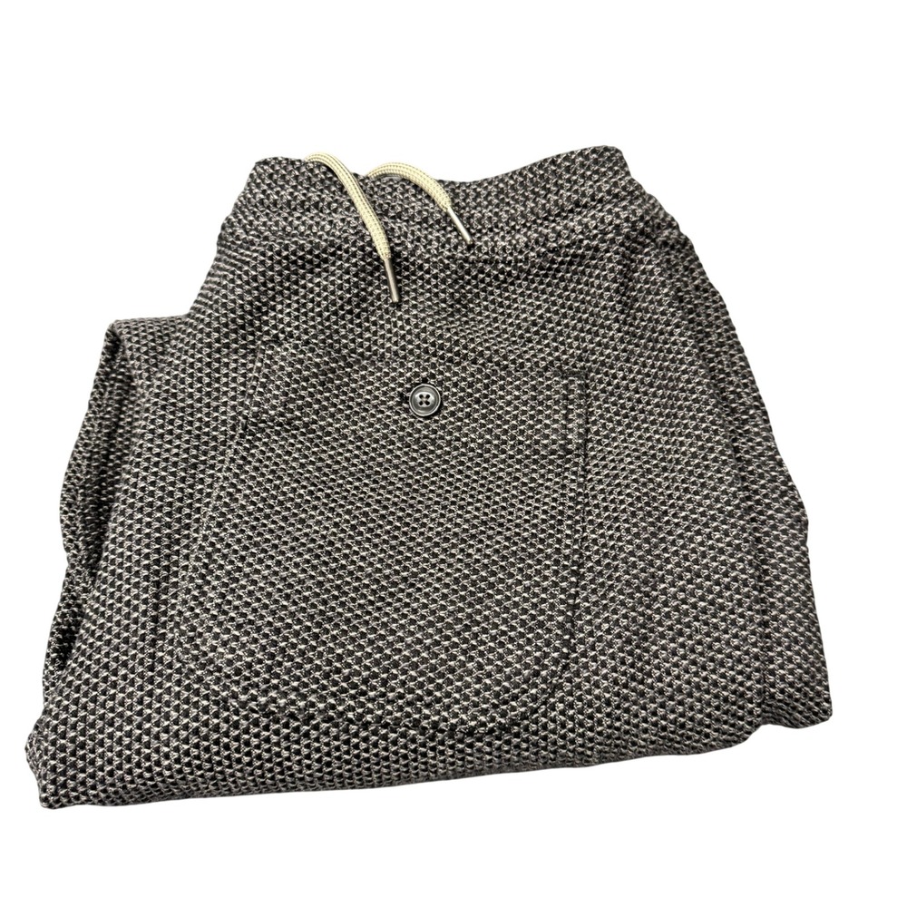 Taylor Stitch Jogger Pants Mens L Apres Pant Charcoal Gray Sashiko Knit Organic